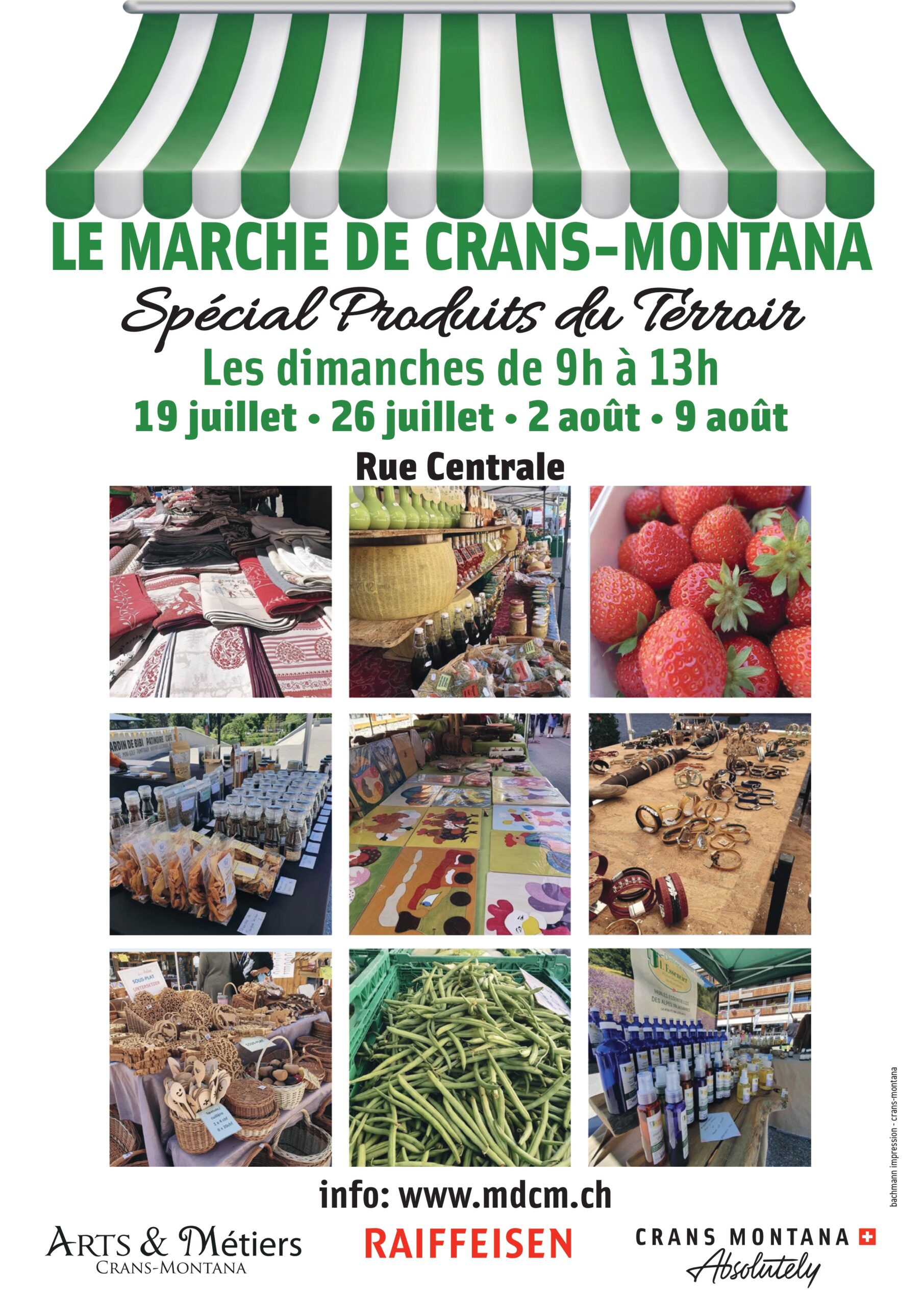 Affiche Marché de Crans terroir 2026