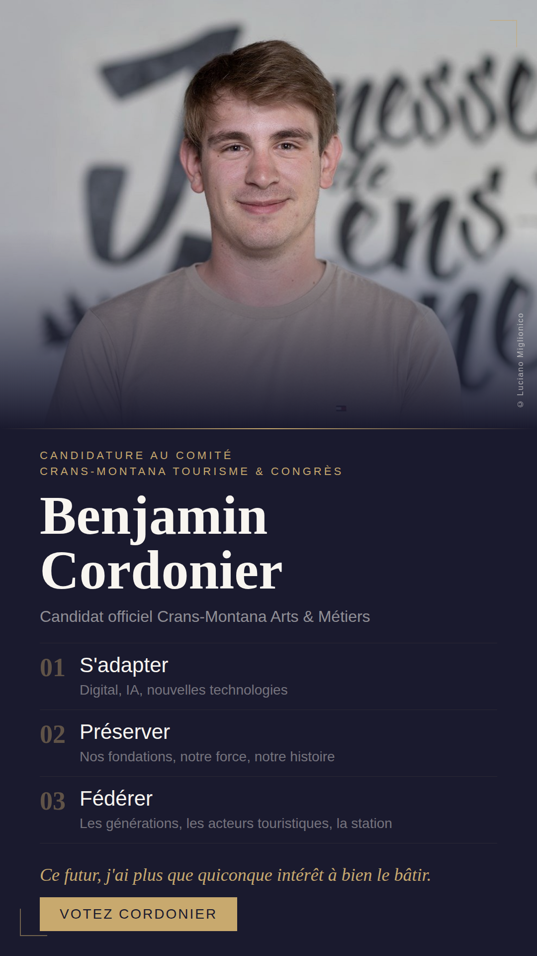 Flyer Benjamin Cordonier CMTC