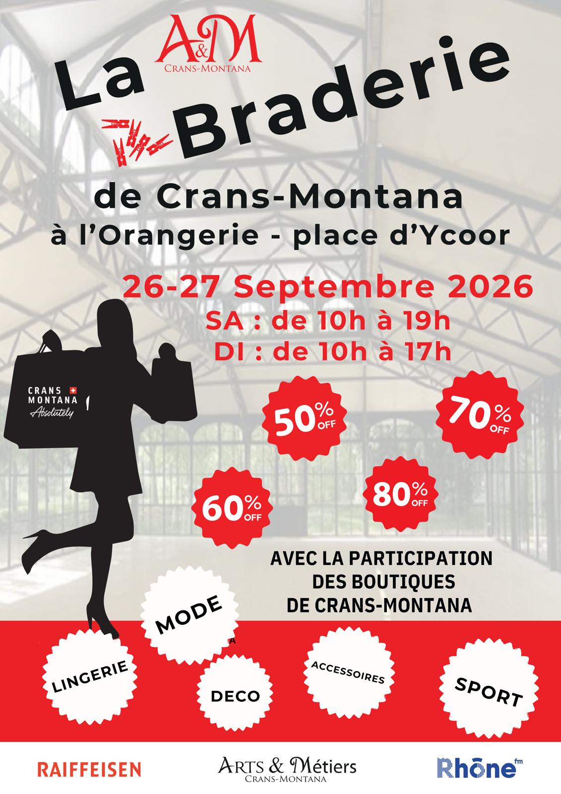 Affiche La Braderie de Crans-Montana 2026